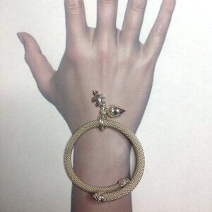 Silver Mesh Chain Bangle